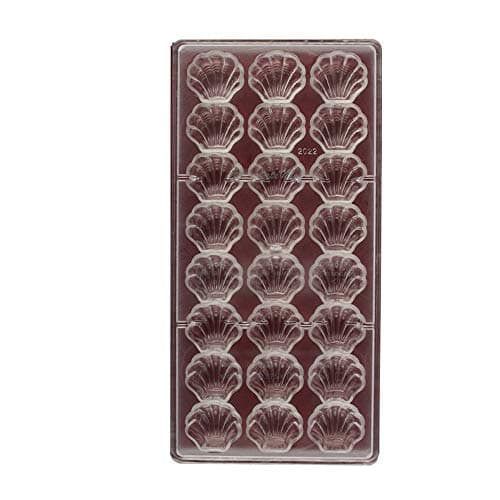 PC Shell Shape Hard Chocolate Mold 3D Sea Shell Polycarbonate Plastic Clear Ice Jelly Candy Mould