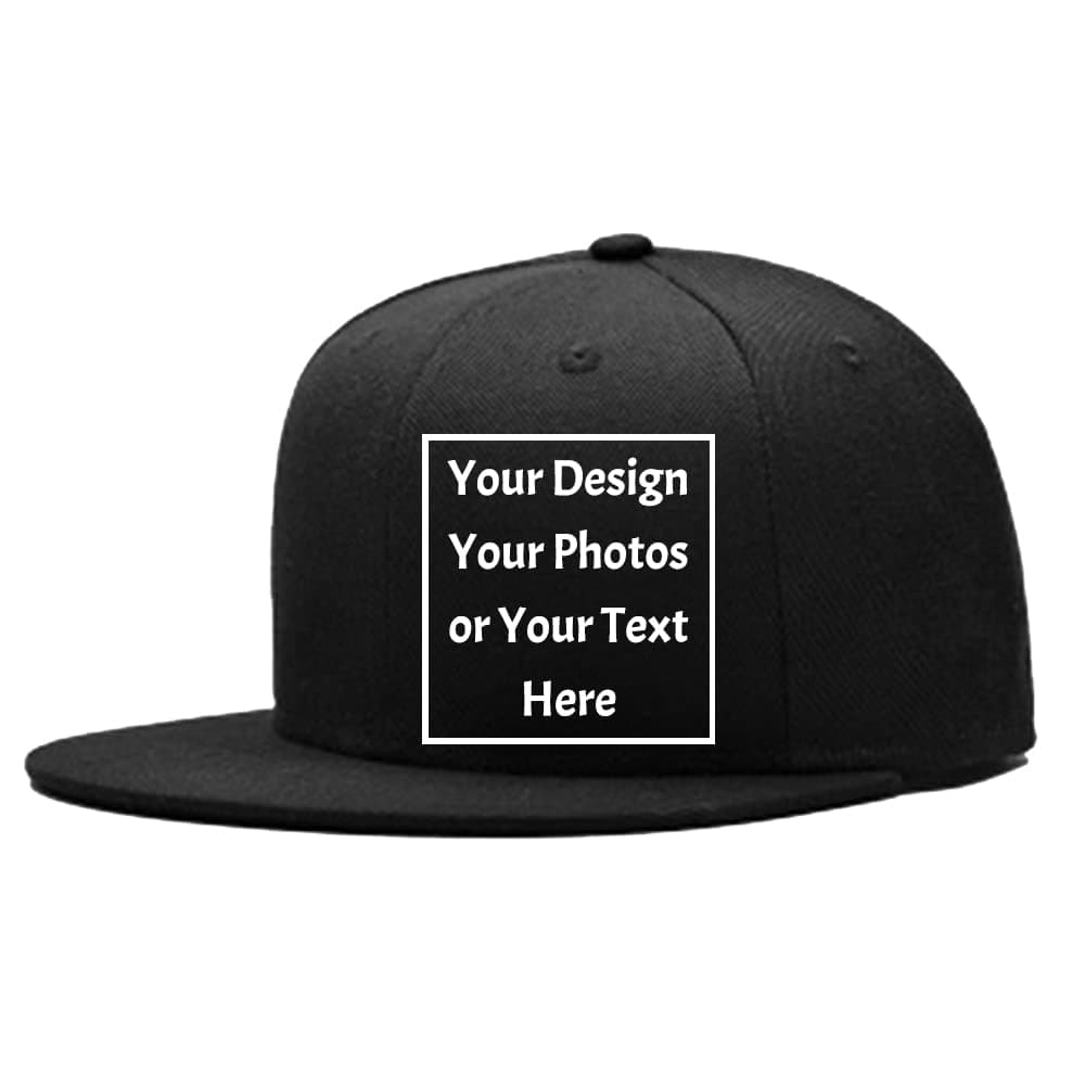 ZMviseCustom Your Picture Text Logo Unisex Personalized Plain Adjustable Hat Baseball Cap