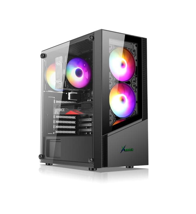 BUDGET GAMING/WORKSTATION PC: NEON CORE i5 | GPU OPTION | 16GB RAM DDR4 | 1TB NVME/SATA SSD | Windows 10 | WIFI BT READY (CORE I5 6400 + GTX 750TI 2GB)