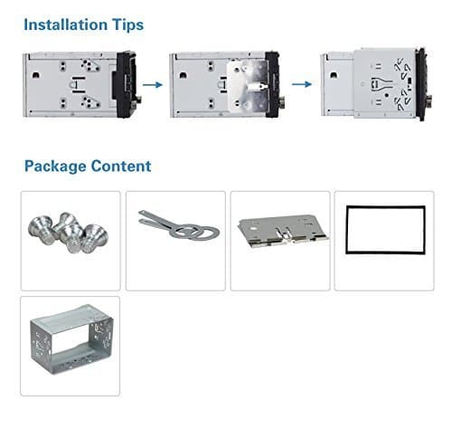 Car Audio Stereo Universal Iron Installation Kit Securing Cage with Frame for Double Din 2 Din Car DVD Player Stereo