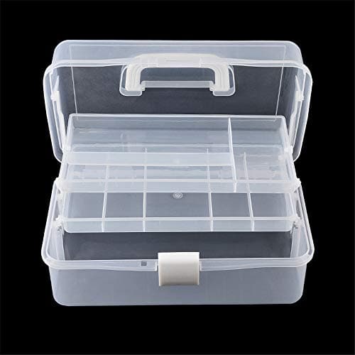 CHSEEO Plastic Craft Storage Box Stackable Compartment Slot Diamond Jewelry Bead Embroidery Painting Accessories Nail Accessory Organizer Storage Container for DIY Art Craft #2