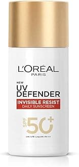 Uv Defender Invisible Resist Daily Sunscreen Spf50+ Pa++++ 50Ml |All Skin Lightweight, Waterproof, Sweatproof & Protects From Pollution & Dust