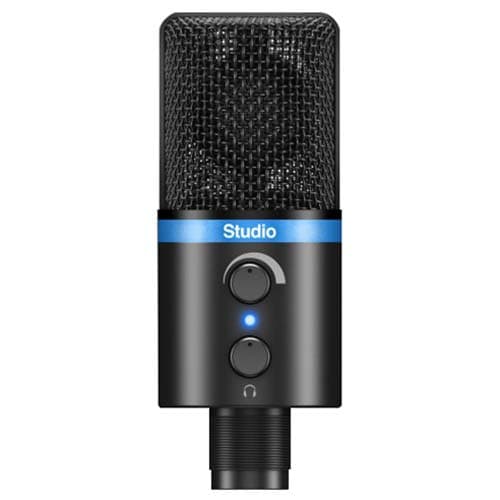 IK Multimedia iRig Mic Studio (Black) - Portable Large-Diaphragm Digital Microphone