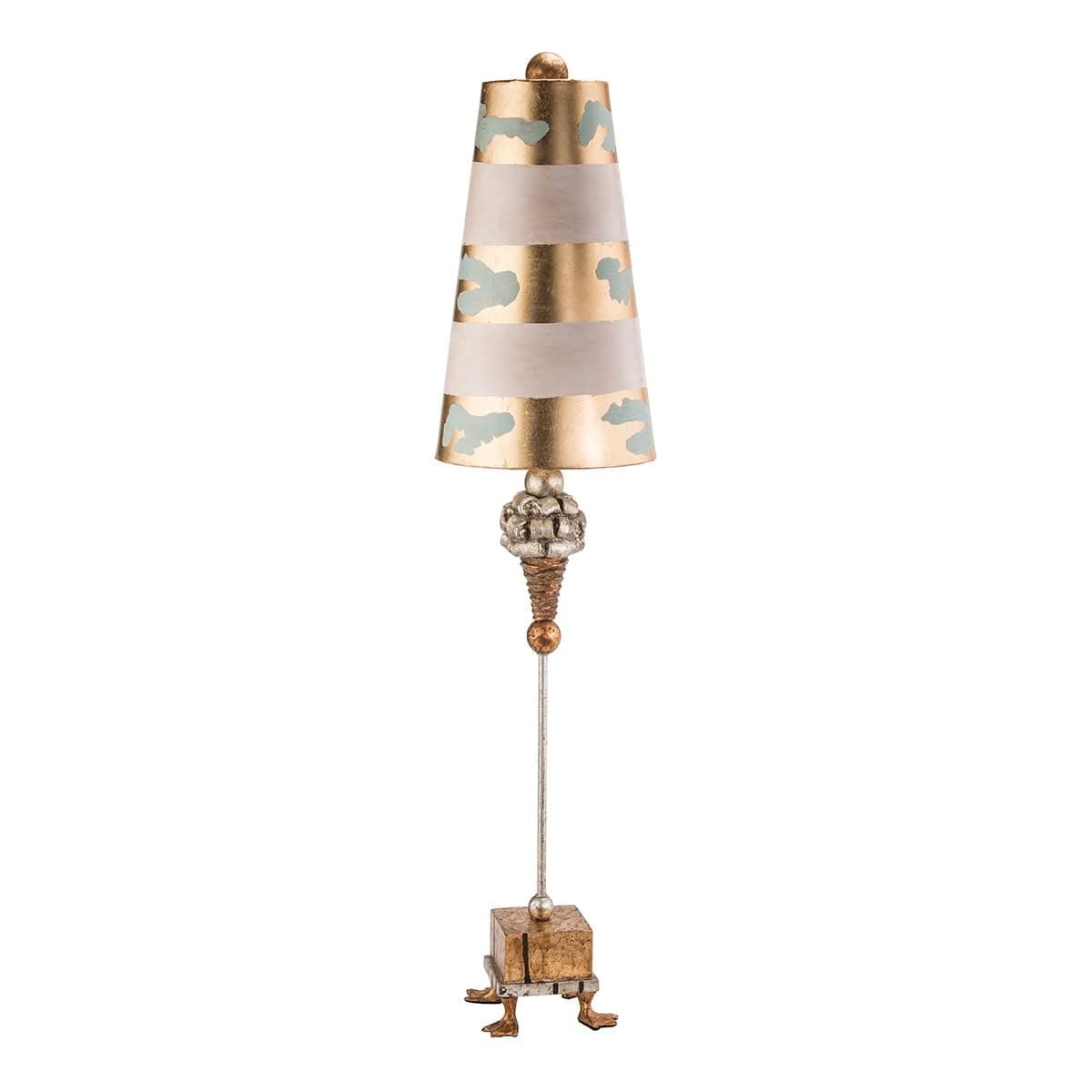 Flambeau Lighting TA1002 Pompadour Luxe Table Lamp, 9" x 9" x 40"