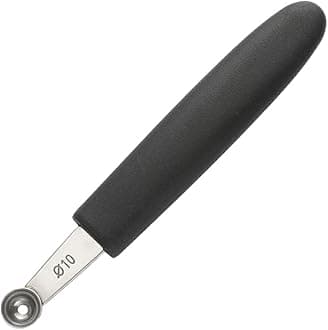 Melon Baller Scoops Made With Stainless Steel Durable Stainless Steel Ice Cream Scoops Melon Baller Fruit Scoop, 10MM Round