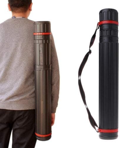 Aixia Artwork and Drawings Model,Flexible Plastic Telescopic Bluprint Document Painting Paper Storage Tube Box