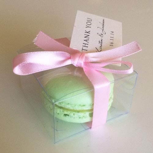 25 Sets of Clear Macaron Boxes for 1 Macarons ($1 Per Macaron Box)