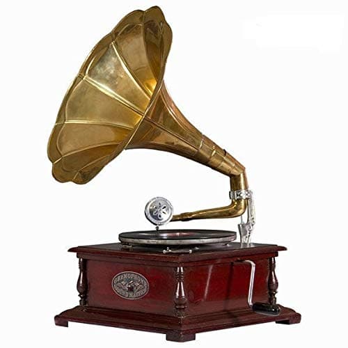 Gramophone carré laiton by Homania