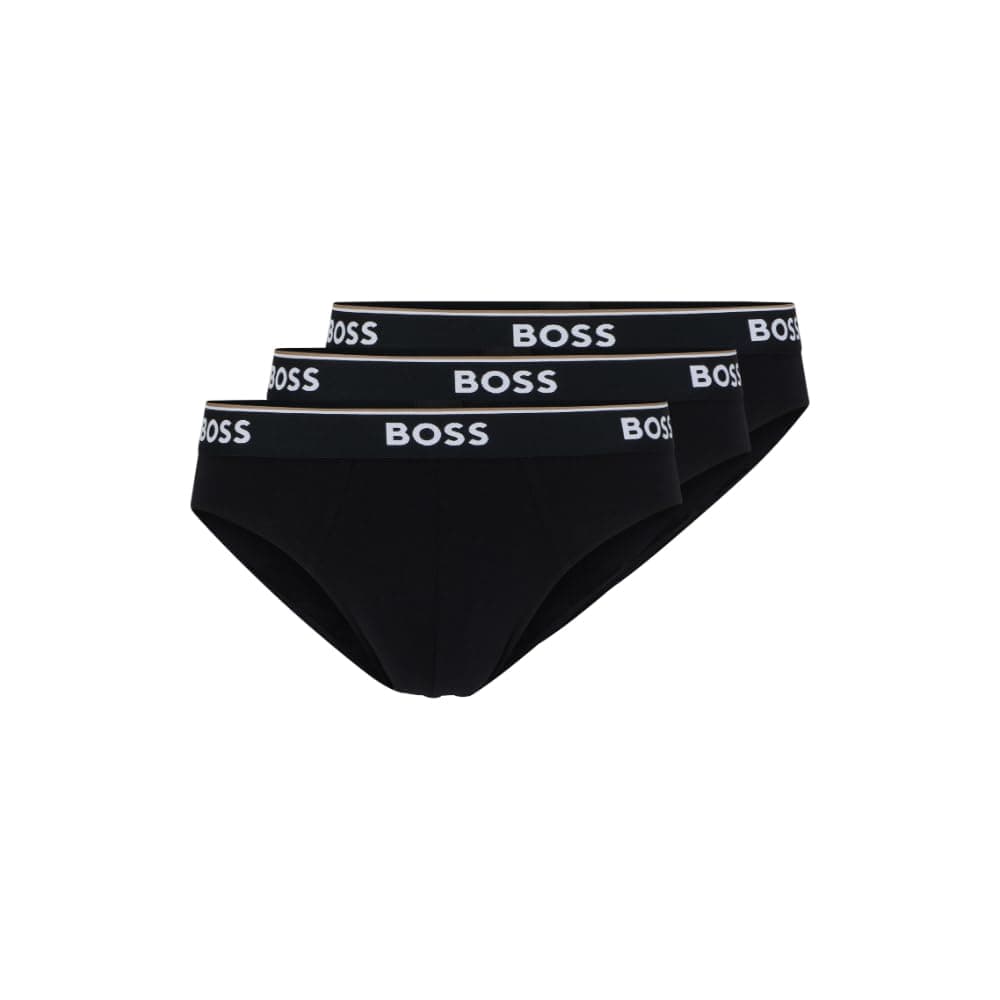 BOSS Mens 3-pack Classic Regular Fit Stretch Briefs