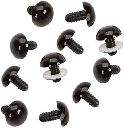 Trimits Toy/Craft Safety Solid Black Eyes: 6mm - 10 Per Pack