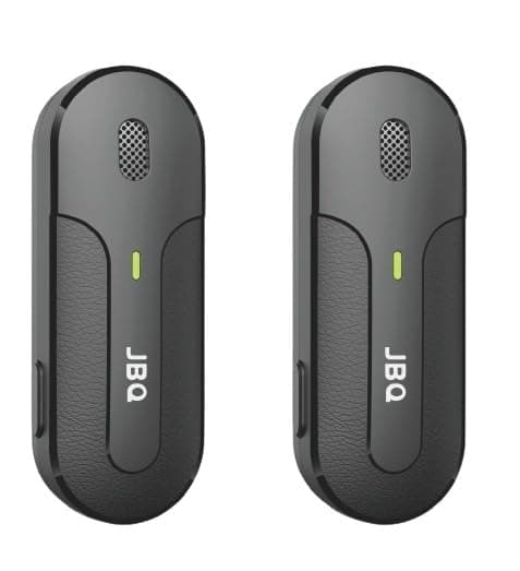 JBQ Wireless Lavalier Microphone 30m Range, 5-Hour Battery For Video Recording Vlogging YouTube TikTok Interview, 100ft,3 Mode Denoise. MPH-C8