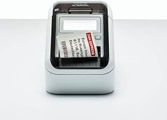 QL820NWBc High Speed Desktop Label Printer | Wireless/USB 2.0| Address Labelling | Wide Format 4 Inch Labels | UK Plug