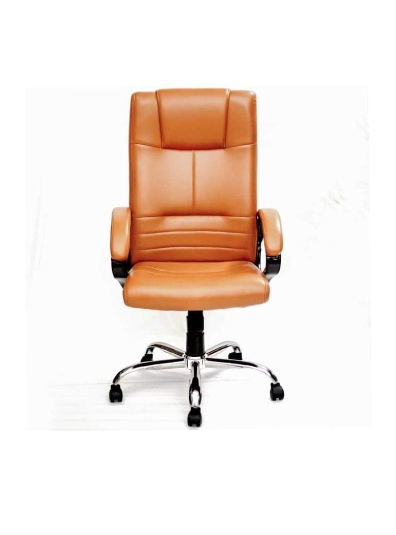 CADDY High-Back Imported Bonded Leather Home & Office Ergonomic Chair with High Comfort Seating and Advanced Mechanism, Luxurious Seating & Arm-Rest