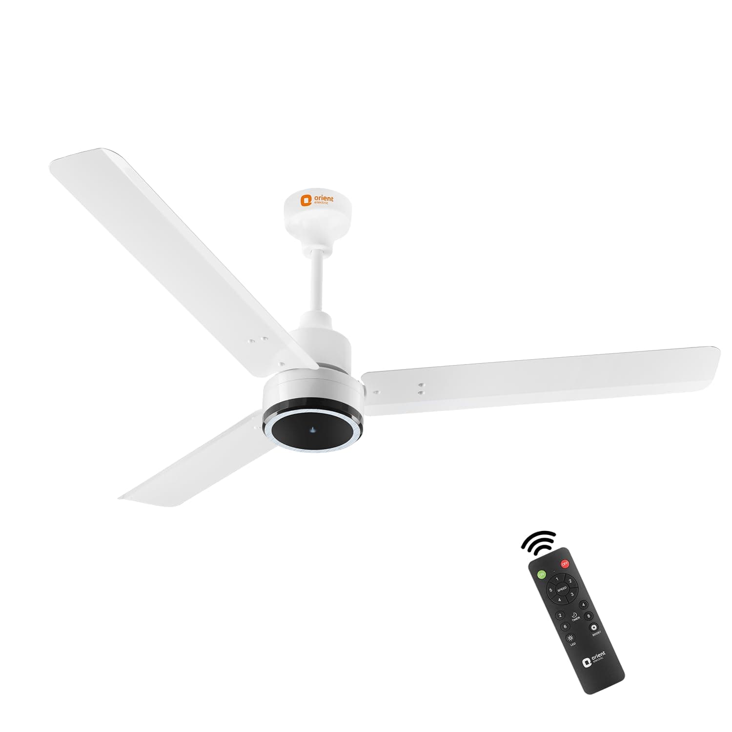 - 1200 mm Zeno BLDC | BLDC energy saving ceiling fan with Remote |BEE 5-star rated | Saves up to 50% on electricity bills | 3-year warranty by Orient | White, pack of 1