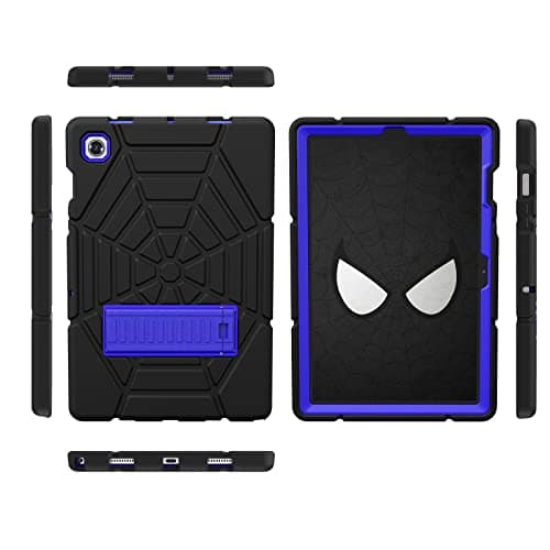 Grifobes Galaxy Tab A8 Case, for Samsung Galaxy Tab A8 Case 10.5 inch 2022 Shockproof Rugged Protective Cover with Stand for 10.5" Tablet SM-X200/X205/X207 for Kids Boys Children (Black+Blue)