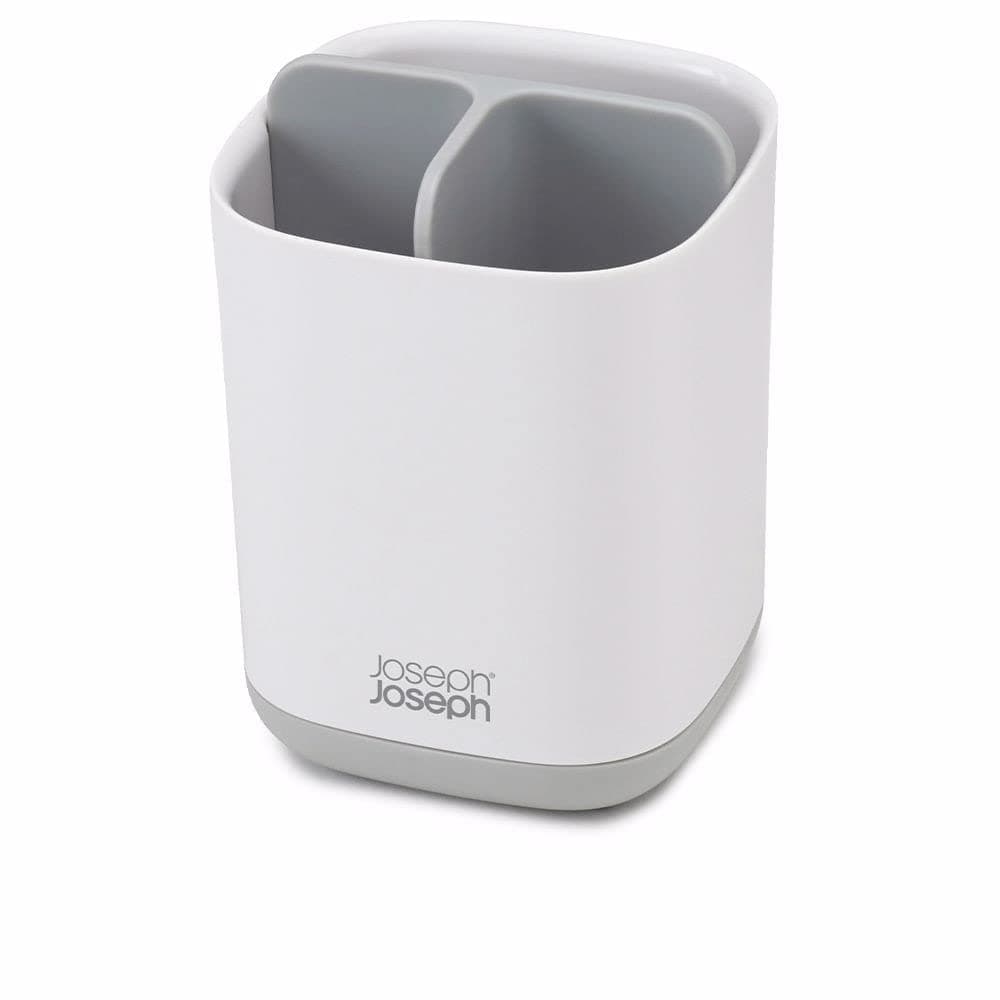 Joseph Joseph Easy-Store - Compact Toothbrush Holder Caddy Bathroom Storage , Grey/White, Regular