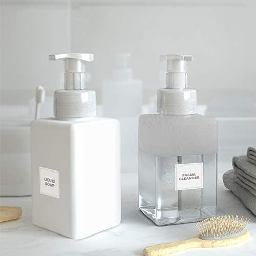 Foaming Soap Dispenser, Transparent, 450ml * 2 Packs