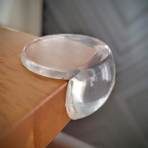 SPACETY Safety Corner Guards | 24 Pack | Soft & Clear Table Edge Protectors for Child and Baby Proofing | Strong Adhesive & High Quality