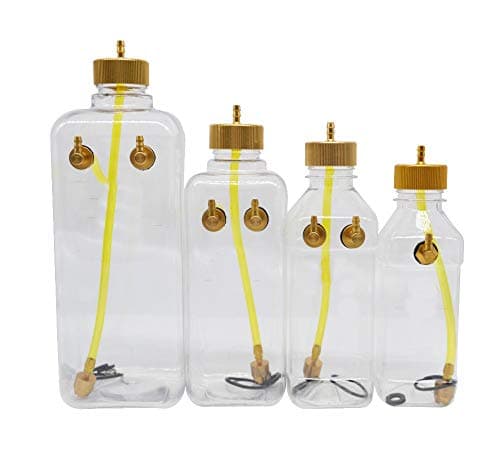 Fixed Wing Gasoline Engine Plane Accessory Transparent Plastic Fuel Tank for RC Airplane Transparent Plastic Gas Fuel Tank with Metal Cap for Gas Plane Aircraft Rc