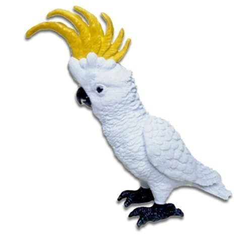 7" Umbrella White Cockatoo Figure