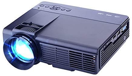 Mini Projector, Multimedia Home Theater Video Projector Support HDMI VGA USB AV SD Connected with Laptop/iPad Smartphone Xbox