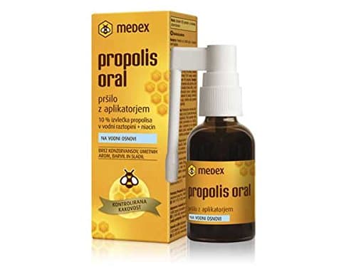 Medex Propolis Oral in Water Solution, Spray With Applicator, 30 ml ( Honey and Bee Products )