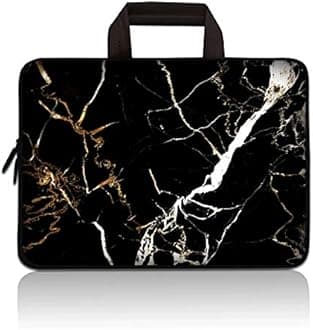 11 11.6 12 12.1 12.5 inch Laptop Carrying Bag Chromebook Case Notebook Ultrabook Bag Tablet Cover Neoprene Sleeve for Apple MacBook Air Samsung Google Acer HP DELL Lenovo Asus (Black Marble)