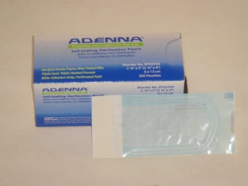 Adenna Self-Sealing Sterilization Pouch 2 1/4" X 4"