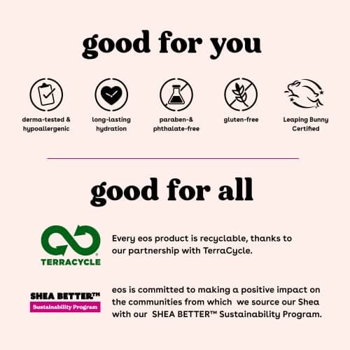 eos Shea Better Hand Cream- Lavender, 24-Hour Hydration, Lasts Through Hand-Washing, Skin Care Lotion with Shea Butter, 2.5 fl oz