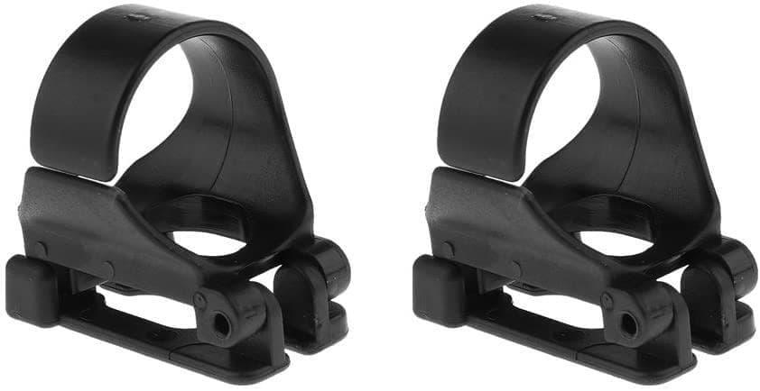 Generic 2Pcs Black Snorkel Clip Keeper Retainer, Quick Release, Sturdy & Durable, 25mm Inner Diameter, Unisex, Modern Style