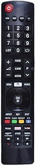 Universal Remote Control for Chinese LCD LED and Non-Branded Smart TVs - Black (Please Match with Your Old Remote Before Placing an Order) (LED 504)
