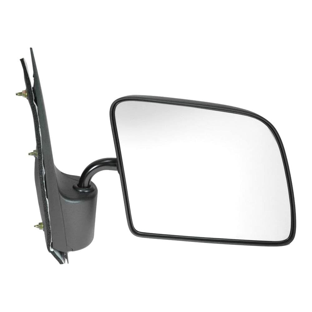 TRQ Passenger Side View Mirror Non-Folding Manual Adjustment Non-Heated No Memory Textured Compatible with 1994-2000 Ford E150 E350 Econoline Club Wagon E450 Econoline Super Duty 1994-1998 E350 Econo