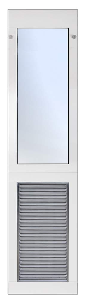 Armor Flex Air Tight Aluminum Frame Low-E Patio Pet Doors - High Tech Pet - Dog Door - Cat Door for Sliding Glass Patio Door Installation - Large Pet - Regular Sliding Glass Door Height - AF1-SRE-L