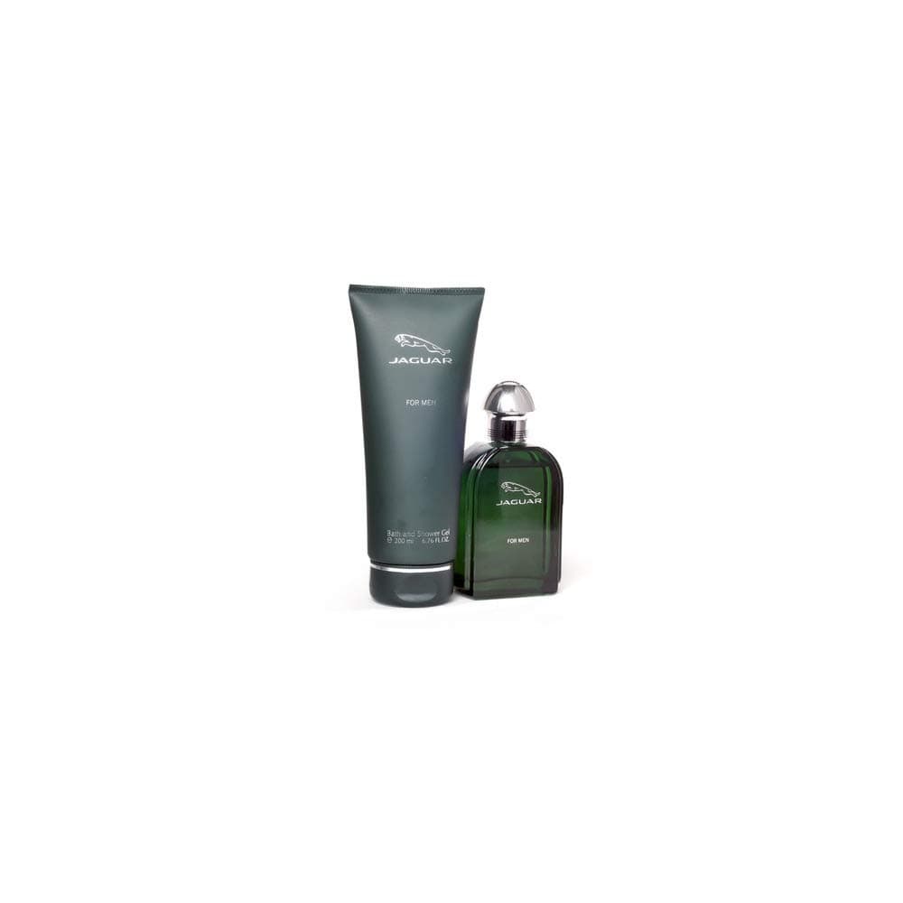 JaguarGreen for Men - 2 Pc Gift Set 3.4oz EDT Spray, 6.76oz Bath and Shower Gel