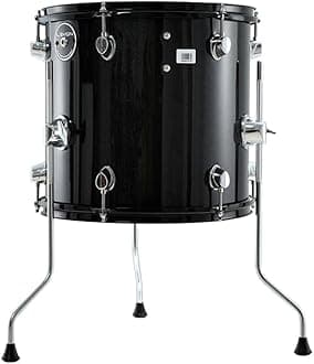 Lemon T950 Electronic Floor Tom - 13"x13" Dual-Zone Mesh Head & Rim Trigger Pad, Acoustic-Style Wood Shell Drum, Adjustable Tension, Works with Most Electronic Drum Modules (TRS), Quiet Practice