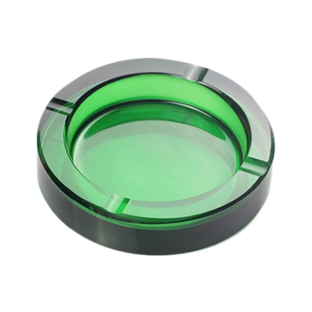 4-Inch Colored Crystal Glass Ashtray