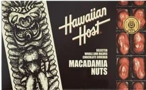Hawaiian Host Value Pack Macadamia Nuts Milk Chocolate 3 Tiki Boxes 8oz each box