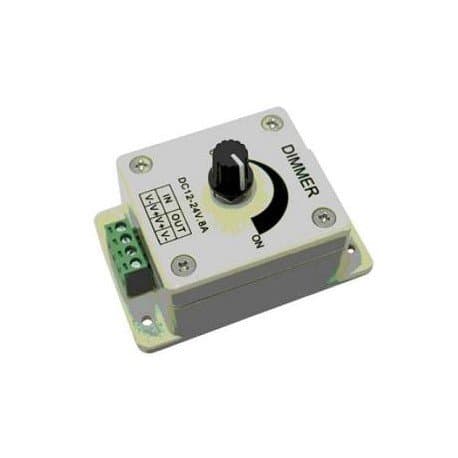 Jkl Components ZDM-01 LED Dimmer, Dial, 12/24 VDC at 8A, 3.5" L x 2.4" W x 2.3" H