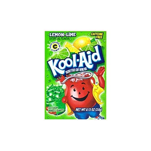 Lemon-Lime , Pack of 48 (0.13 Ounce Packets) : Kool-Aid Lemon-lime Unsweetened Soft Drink Mix, 0.13-Ounce Envelopes (Pack of 48)