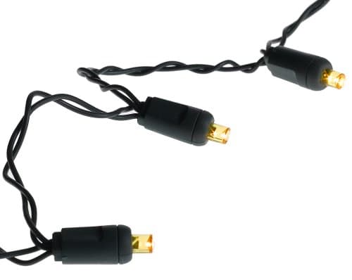 Bethlehem Lighting 20-Lamp 5mm Wide-Angle LED Battery-Operated Lighting Set, Amber