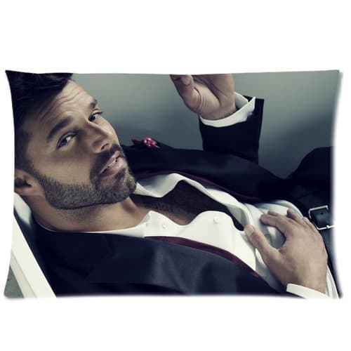 Ricky Martin Custom Zippered Rectangle Pillowcase Pillow Case Covers Standard Size 20x30 (Twin sides)