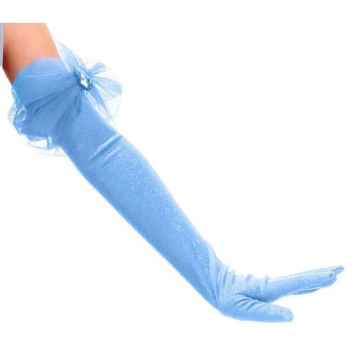 Light Blue Princess Kids Gloves