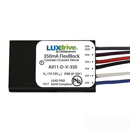 LuxDriveFlexBlock - 350mA Constant Current LED Driver with Dimming