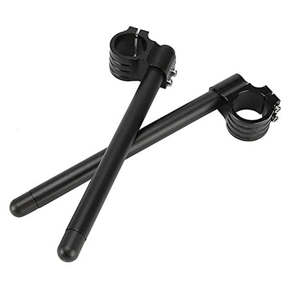 HANSWD Fork Clip-ons Handle Bars CNC Riser Regular Handlebar for 1969-1982 Suzuki Yamaha (41mm)