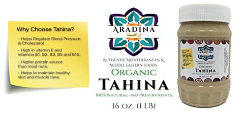 Aradina , Authentic Middle Eastern (Organic Tahini 1lb)