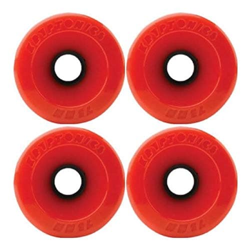 Kryptonics Wheels Star Trac Red Skateboard Wheels - 75mm 78a (Set of 4)