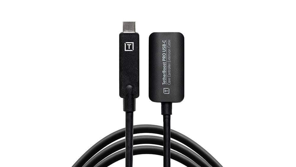 TetherBoost Pro USB-C Core Controller Extension Cable, Non-Reflective Black, 10G Gen 2