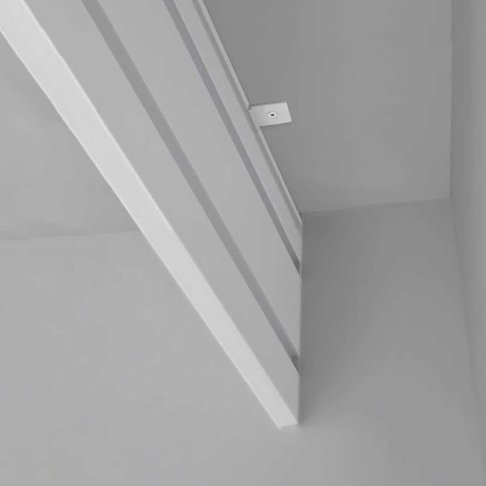 Ceiling Curtain Pelmet Box Only, Blackout Curtain Box Valance Frame without Track, White Curtain Pelmet Panel Cover for Sliding Door/Bay Window(160cm/5.2ft)