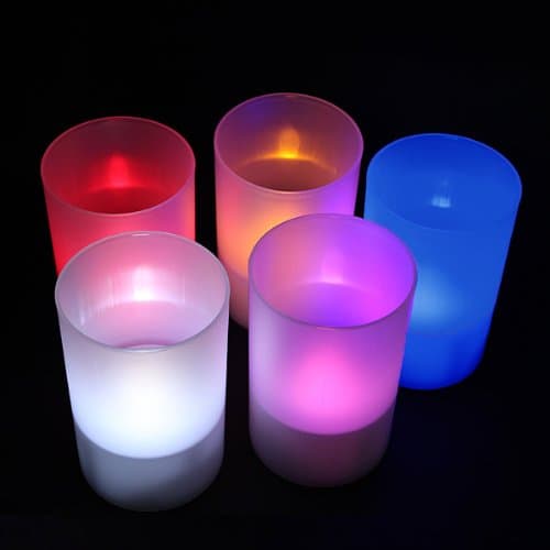 Electronic Powered Lamp Nightlight Solar LED Candle Light Party Decor