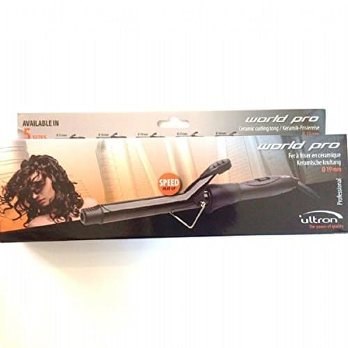 Ultron World Pro Ceramic Curling Tong 19mm SAME DAY DISPATCH OFFICIAL STOCKISTS by WORLD PRO